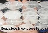 OVBS60 15 inches 20*40mm oval white crystal gemstone beads wholesale OVBS60 15 inches 20*40mm oval white crystal gemstone beads wholesale
