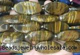 OVBS64 15 inches 20*40mm oval iron tiger gemstone beads wholesale OVBS64 15 inches 20*40mm oval iron tiger gemstone beads wholesale