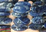 OVBS70 15 inches 20*40mm oval sodalite gemstone beads wholesale OVBS70 15 inches 20*40mm oval sodalite gemstone beads wholesale