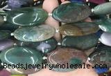 OVBS73 15 inches 20*40mm oval Indian agate gemstone beads wholesale OVBS73 15 inches 20*40mm oval Indian agate gemstone beads wholesale
