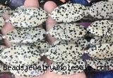OVBS79 15 inches 20*40mm oval Dalmatian jasper gemstone beads wholesale OVBS79 15 inches 20*40mm oval Dalmatian jasper gemstone beads wholesale