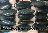 OVBS80 15 inches 20*40mm oval silver obsidian gemstone beads wholesale OVBS80 15 inches 20*40mm oval silver obsidian gemstone beads wholesale