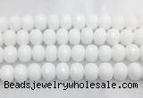 PBBS02 15 inches 13*18mm faceted rondelle white porcelain beads wholesale PBBS02 15 inches 13*18mm faceted rondelle white porcelain beads wholesale