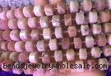 RBBS15 15 inches 8*12mm faceted wheel moonstone gemstone beads