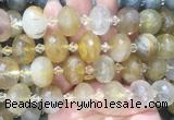 RBBS22 15 inches 13*18mm faceted rondelle yellow quartz gemstone beads RBBS22 15 inches 13*18mm faceted rondelle yellow quartz gemstone beads