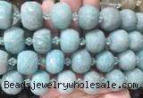 RBBS23 15 inches 13*18mm faceted rondelle amazonite gemstone beads RBBS23 15 inches 13*18mm faceted rondelle amazonite gemstone beads