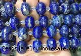 RBBS30 15 inches 13*18mm faceted rondelle Lapis lazuli gemstone beads RBBS30 15 inches 13*18mm faceted rondelle Lapis lazuli gemstone beads