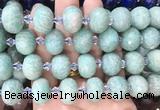 RBBS31 15 inches 13*18mm faceted rondelle amazonite gemstone beads RBBS31 15 inches 13*18mm faceted rondelle amazonite gemstone beads