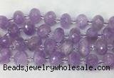 RBBS38 15 inches 13*18mm faceted rondelle lavender amethyst beads wholesale RBBS38 15 inches 13*18mm faceted rondelle lavender amethyst beads wholesale
