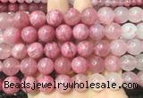 RDBS04 15 inches 12mm round pink rhodonite gemstone beads wholesale RDBS04 15 inches 12mm round pink rhodonite gemstone beads wholesale