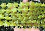 RGBS26 15 inches 16mm star lemon jade gemstone beads wholesale