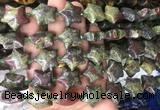 RGBS43 15 inches 20mm star dragon blood jasper gemstone beads