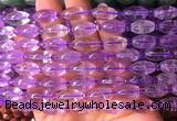 RIBS01 15 inches 8*13mm rice amethyst gemstone beads wholesale