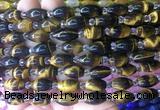 RIBS08 15 inches 8*13mm rice yellow tiger eye gemstone beads wholesale