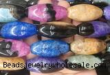 RIBS110 15 inches 18*40mm rice agate gemstone beads wholesale RIBS110 15 inches 18*40mm rice agate gemstone beads wholesale