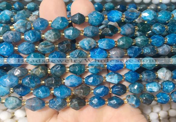 RIBS36 15 inches 6*8mm faceted rice apatite gemstone beads