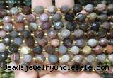 RIBS47 15 inches 6*8mm faceted rice American picture jasper beads wholesale RIBS47 15 inches 6*8mm faceted rice American picture jasper beads wholesale