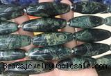 RIBS71 15 inches 14*40mm rice kambaba jasper gemstone beads wholesale RIBS71 15 inches 14*40mm rice kambaba jasper gemstone beads wholesale