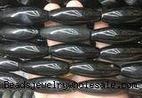 RIBS75 15 inches 13*40mm rice agate gemstone beads wholesale RIBS75 15 inches 13*40mm rice agate gemstone beads wholesale
