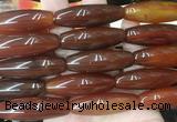 RIBS79 15 inches 13*40mm rice agate gemstone beads wholesale RIBS79 15 inches 13*40mm rice agate gemstone beads wholesale