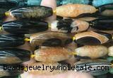 RIBS86 15 inches 13*40mm rice agate gemstone beads wholesale RIBS86 15 inches 13*40mm rice agate gemstone beads wholesale