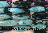 RIBS88 15 inches 13*40mm rice agate gemstone beads wholesale RIBS88 15 inches 13*40mm rice agate gemstone beads wholesale