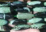 RIBS89 15 inches 13*40mm rice agate gemstone beads wholesale RIBS89 15 inches 13*40mm rice agate gemstone beads wholesale