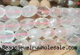 RQBS11 15 inches 12*16mm - 13*18mm faceted nuggets rose quartz beads RQBS11 15 inches 12*16mm - 13*18mm faceted nuggets rose quartz beads