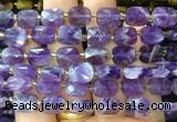 RTBS03 15 inches 8*10mm faceted rectangle amethyst beads wholesale RTBS03 15 inches 8*10mm faceted rectangle amethyst beads wholesale