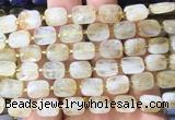 RTBS05 15 inches 8*10mm faceted rectangle citrine beads wholesale RTBS05 15 inches 8*10mm faceted rectangle citrine beads wholesale