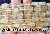RTBS06 15 inches 8*10mm faceted rectangle citrine beads wholesale RTBS06 15 inches 8*10mm faceted rectangle citrine beads wholesale