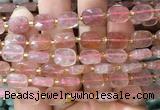 RTBS07 15 inches 8*10mm faceted rectangle red strawberry quartz beads wholesale RTBS07 15 inches 8*10mm faceted rectangle red strawberry quartz beads wholesale