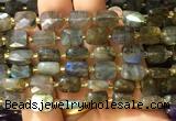 RTBS12 15 inches 8*10mm faceted rectangle labradorite beads wholesale RTBS12 15 inches 8*10mm faceted rectangle labradorite beads wholesale