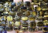 RTBS14 15 inches 8*10mm faceted rectangle yellow tiger eye beads wholesale RTBS14 15 inches 8*10mm faceted rectangle yellow tiger eye beads wholesale
