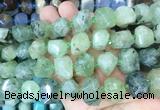 RUBS05 15 inches 12*16mm - 13*18mm faceted nuggets prehnite beads RUBS05 15 inches 12*16mm - 13*18mm faceted nuggets prehnite beads