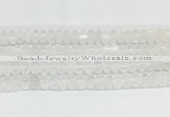 SEBS09 15 inches 5*8mm round selenite gemstone beads wholesale