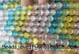 SEBS140 15 inches 6mm round colorful selenite gemstone beads wholesale SEBS140 15 inches 6mm round colorful selenite gemstone beads wholesale