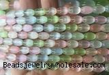 SEBS150 15 inches 6*9mm rice colorful selenite gemstone beads wholesale SEBS150 15 inches 6*9mm rice colorful selenite gemstone beads wholesale