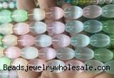 SEBS152 15 inches 10*14mm rice colorful selenite gemstone beads wholesale SEBS152 15 inches 10*14mm rice colorful selenite gemstone beads wholesale