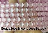 SEBS61 15 inches 8mm round selenite gemstone beads wholesale SEBS61 15 inches 8mm round selenite gemstone beads wholesale