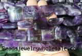 SRBS02 15 inches 20mm square amethyst gemstone beads wholesale