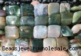 SRBS04 15 inches 20mm square indian agate gemstone beads wholesale