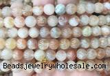 SSBS07 15 inches 8mm round sunstone beads wholesale