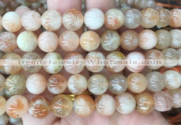 SSBS08 15 inches 10mm round sunstone beads wholesale