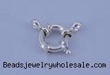 SSC204 5pcs 15mm 925 sterling silver spring rings clasps