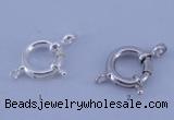 SSC206 5pcs 12mm 925 sterling silver spring rings clasps