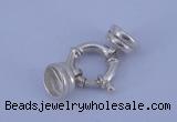 SSC215 5pcs 14.5mm sterling silver spring rings clasps