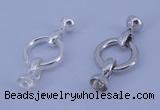 SSC216 5pcs 18mm sterling silver spring rings clasps