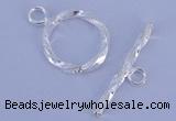 SSC24 5pcs 16mm donut 925 sterling silver toggle clasps