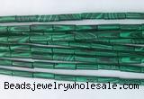 TBBS10 15 inches 4*13mm tube synthetic malachite gemstone beads